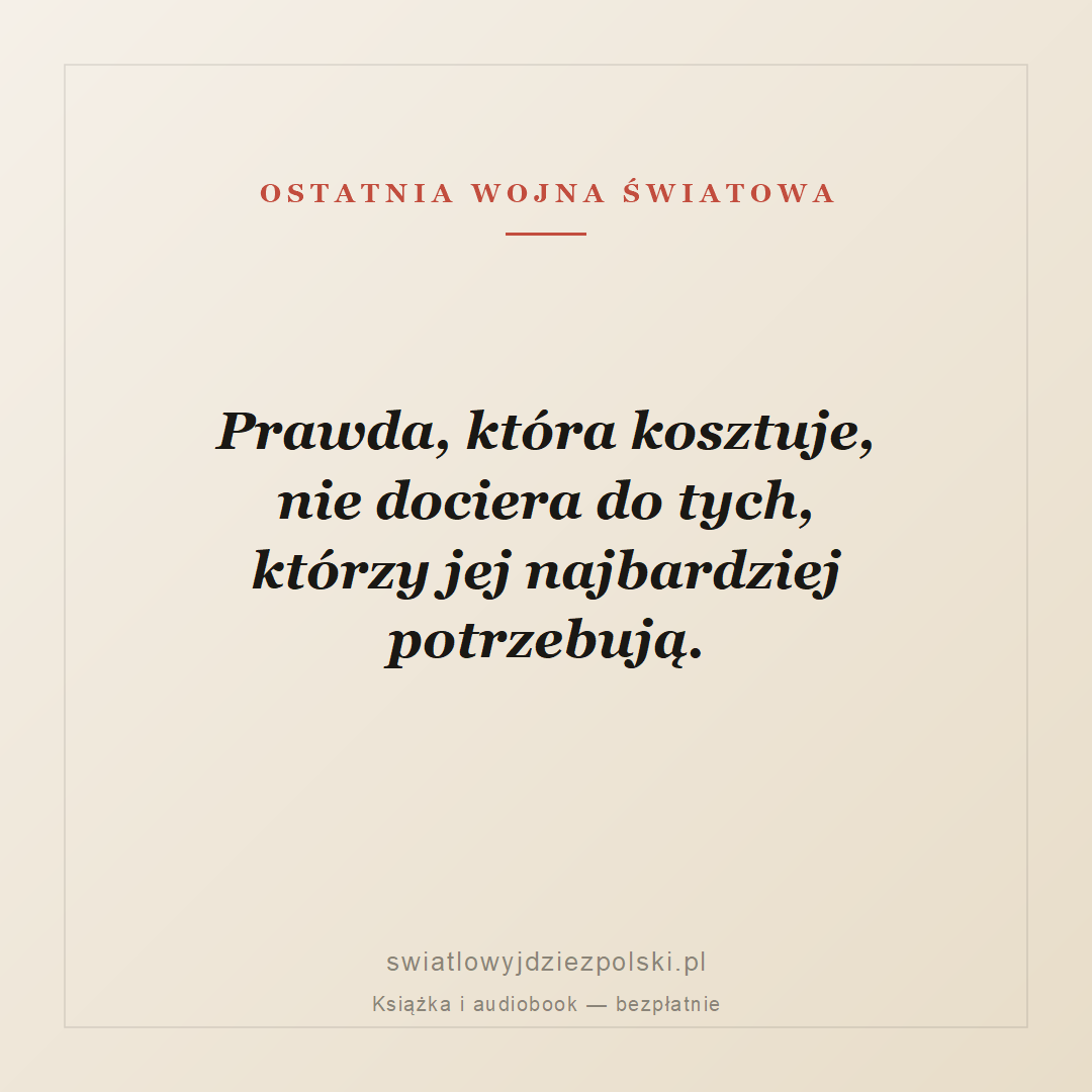 Cytat: Prawda która kosztuje